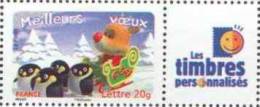 France Personnalisé N° 3986,A ** Vœux Emission De 2007 / Logo Les Timbres Personnalisés - Unused Stamps