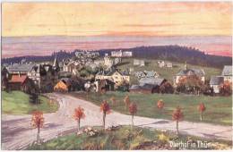 Oberhof In Thüringen Künstlerkarte Color 30.7.1914 Gelaufen - Oberhof