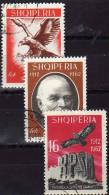 50 Jahre Unabhängigkeit 1962 Albanien 709/1 O 5€ Adler Patriot Qemali Adlerflug über Turm RPSH Monument Set Of Shqiperia - WO1