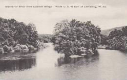 West Virginia Lewisburg Greenbrier River From Caldwell Bridge Albertype - Autres & Non Classés