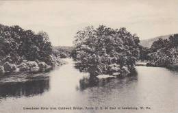 West Virginia Lewisburg Greenbrier River From Caldwell Bridge Albertype - Other & Unclassified