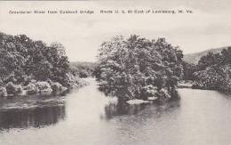 West Virginia Lewisburg Greenbrier River From Caldwell Bridge Albertype - Andere & Zonder Classificatie