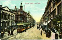 Royal Avenue, Belfast - & Tram - Antrim