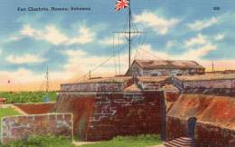 Nassau Bahamas Fort Charlotte Old Postcard - Bahama's