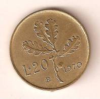 ITALIA REPUBBLICA - 20 Lire Bronzital - 1980 - 20 Liras