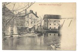 Delcampe - Esbly (77) : Moulin Pendant L'inondation  En 1910 (animé). - Esbly