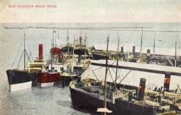 Busy Wharf Scene Galveston TX 1905 Postcard - Galveston