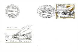 HUNGARY - 1990. FDC - Writer Kelemen MIkes Mi 4094. - FDC