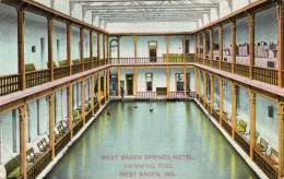 West Baden Ind Springs Hotel 1911 Postcard - Andere & Zonder Classificatie