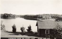 Stone Lake WI Old Real Photo Postcard - Andere & Zonder Classificatie