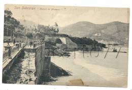 San Sébastian (Espagne, Pais Vasco)  : Palacio De Miramar Boulevard En Bord De Mer En 1910 (animé). - Autres & Non Classés