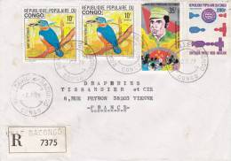 MARCOPHILIE, CONGO, Lettre Recom., 1979, Affranchissement Composé, BRAZZAVILLE, Oiseau Président Espace/3447 - Other & Unclassified