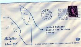 Grande-Bretagne: 1960 Très Belle Fdc "année Mondiale Du Réfugié" Très Belle Illustration De Jean Cocteau - Flüchtlinge