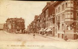 80--SOMME-- MERS LES BAINS   AV DE LA GARE     ECRITE‹(•¿• )› - Mers Les Bains