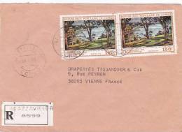 MARCOPHILIE, CONGO, Lettre Recom., 1985, BRAZZAVILLE, Yv 598 Multiple Seul Sur Lettre  Centenaire Brazzaville /3472 - Other & Unclassified