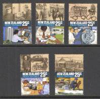 New Zealand 1986 Police Centenary Set Of 5 Used - Usati