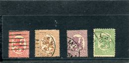 FINLANDE 1918 Y&T 71,73,74,81 ( O ) - Used Stamps