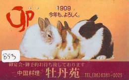 Télécarte Japon * LAPIN (853) RABBIT * PHONECARD JAPAN * KANINCHEN * KONIJN * CONEJO * TELEFONKARTE - Kaninchen