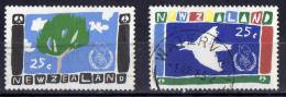 New Zealand 1986 Peace Set Of 2 Used - Used Stamps