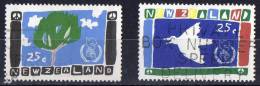 New Zealand 1986 Peace Set Of 2 Used - - Oblitérés