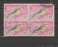 Yvert 298 Oblitéré Bloc De 4 Oiseau Guépier - Used Stamps