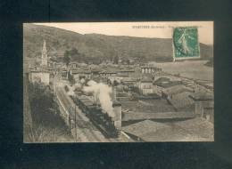 Serrieres (07) - Vue Generale Cote Sud ( Beau Plan Train Cliché J. Douzet) - Serrières