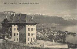 Fev13 467 : Chardonne  -  Collège  -  Vue Sur Vevey - Chardonne