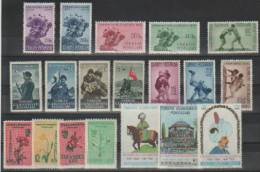 Turkey 5 Complete Series 1949-1966 MNH ** - Unused Stamps