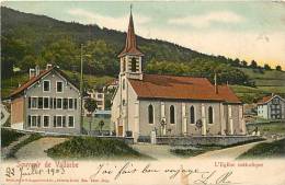 Fev13 480 : Vallorbe  -  Souvenir De  -  Eglise Catholique - Vallorbe