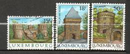 LUXEMBOURG  Fortifications 1986 N°1103-04-05 - Oblitérés