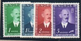 NORVEGE : TP N° 285/288 * - Unused Stamps