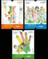 Portugal 2012 - Courrier Sclolaire, Dessins D'enfants  -3v Neufs // Mnh - Nuovi