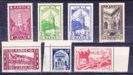 Maroc N°143A - 163 - 164 - 165 -  183 - 186 - 309 Neufs Sans Charniere    (7 Valeurs) - Unused Stamps