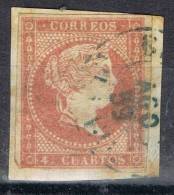 Sello 4 Cuartos Isabel II 1856, Fechador I De BRIVIESCA (Burgos), Num 48 º - Usados