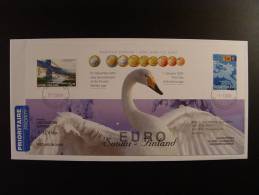 FINLAND HELSINKI  INTRODUCTION EURO MARKASTA EUROON COUNCIL CONSEIL EUROPE LIMITED EDITION 290 EX. CYGNE SCHWAN - Swans