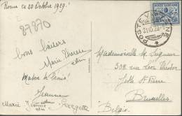 VATICANO TARJETA POSTAL CON SELLO PRIMERA EMISION VATICANA 1929 - Cartas & Documentos