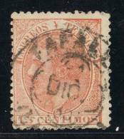 Sello 15 Cts Alonso XII, Fechador Trebol TAFALLA (Navarra), Num 210 º - Used Stamps