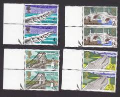 Great Britain, Scott # 560-563, Mint Never Hinged, Bridges, Issued 1968 - Neufs