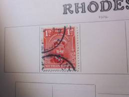 COLLECTION TIMBRES GRANDE BRETAGNE RHODESIE DU SUD DEBUT 1924 OBLITERE  AVEC CHARNIERE - Rodesia Del Sur (...-1964)