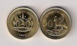 Lesotho 50 Lisente 1998. High Grade - Lesotho