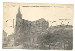 Paris 20ème Arr (75) : L'église ND De La Croix à Ménilmontant En 1910 (animé). - Paris (20)