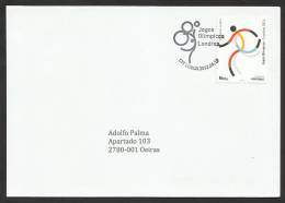 Portugal Jeux Olympiques London 2012 FDC Voyagé Cachet Lisbonne Olympic Games FDC Lisbon Postmark - Verano 2012: Londres