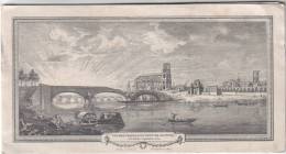 Carte De Voeux Non Circulé " Vue Des Travaux Du Pont De Mantes" Format  20x10,5 - Illust. JF Eustache De Saint Fare - Nieuwjaar