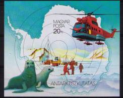 HUNGARY 1987 Antarctica Imperforated MNH - Spedizioni Antartiche