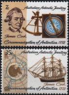 AAT Australian Antartic Territory Poste 21 & 22 ** MNH Antarktis Antarctique Pôle Sud : James COOK Resolution Sextant - Unused Stamps