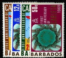 260)  BARBADOS 1969  SG.#386-89  (*) - Barbades (1966-...)