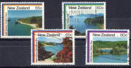 New Zealand 1986 Coastal Scenery Set Of 4 Used - Usati