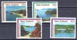 New Zealand 1986 Coastal Scenery Set Of 4 Used - - Oblitérés