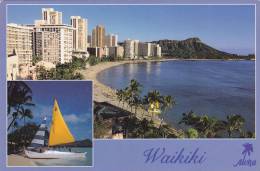 Cp , ETATS-UNIS , HONOLULU ,  Waikiki Beach , The Playground Of The Pacific - Honolulu