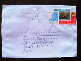 Cover Sent From Spain To Lithuania, 2012 - Cartas & Documentos